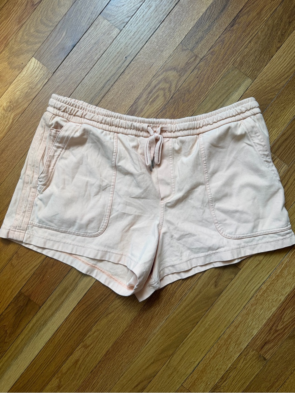 Athleta Light Pink Drawstring Athletic Shorts